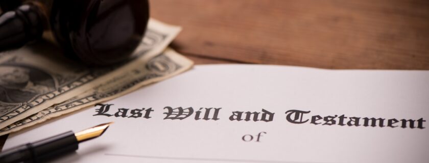 Last will and testament form with gavel. Decision, financial close up.  Image by Fabio Bilbo